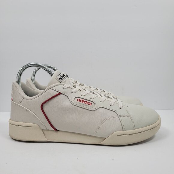 Adidas Roguera Men's White & Red Leather Casual Shoes US Size 12 - Picture 3 of 10